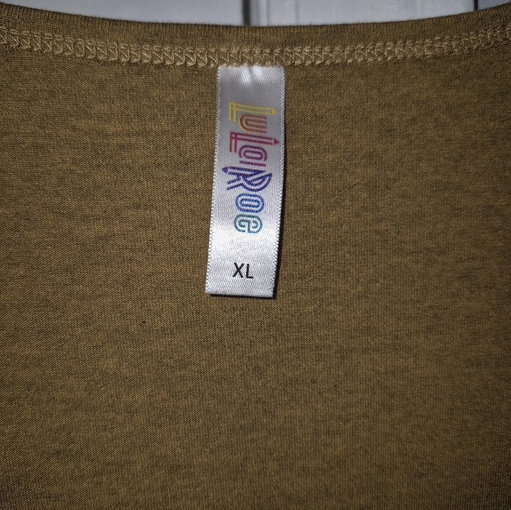 LuLaRoe Size XL Golden Long Sleeve Top - Picture 3 of 6